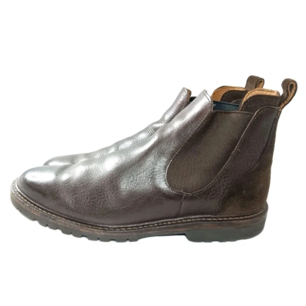 Allen Edmonds Discovery Leather Chelsea Boots Size 10 D Brown~3985_2